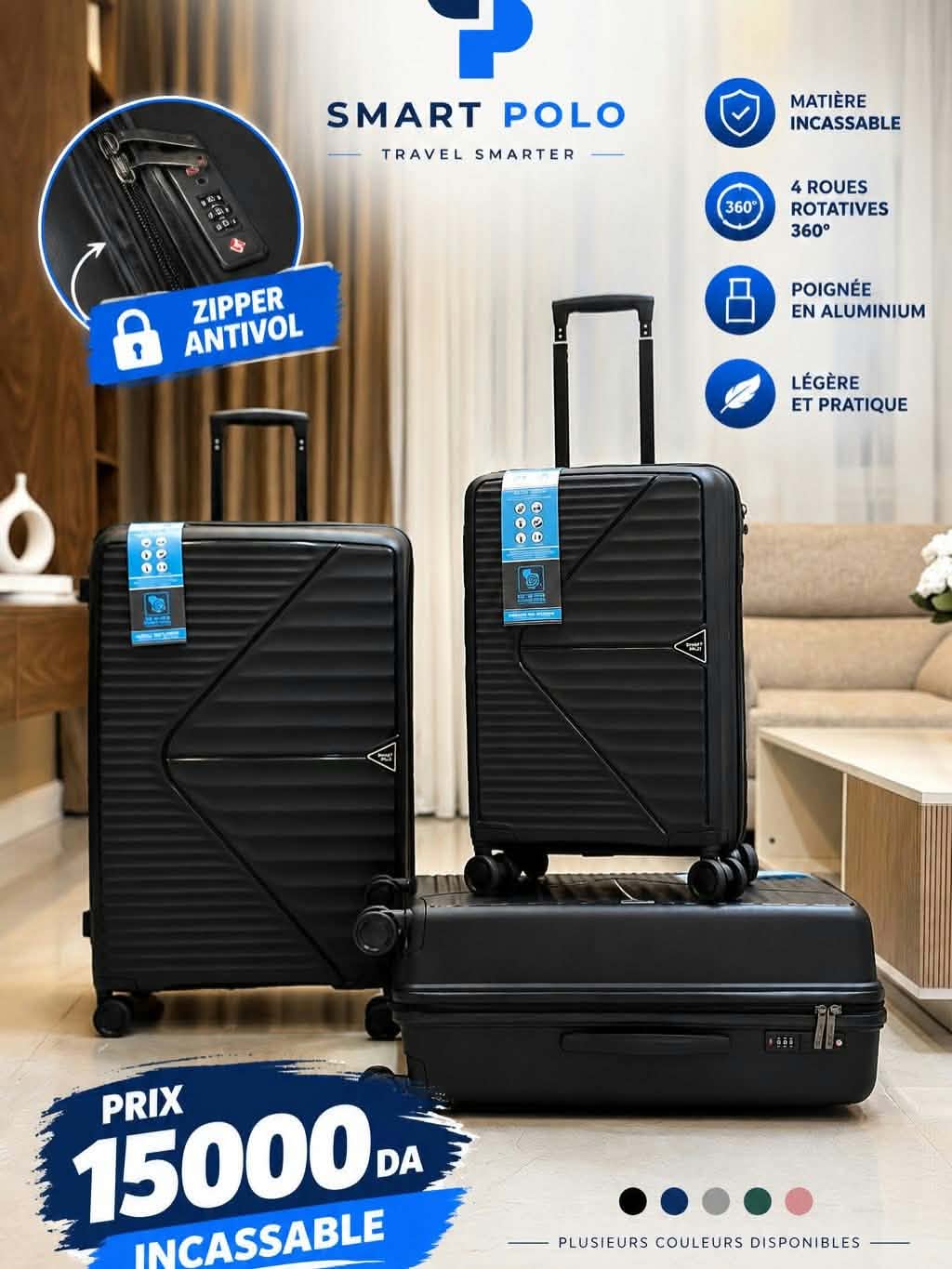 Seri 3 Valises incassable Smart Polo